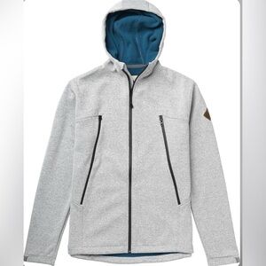 BURTON || Men's Runin Gray Hooded Sweatshirt Jacket. Sz. L